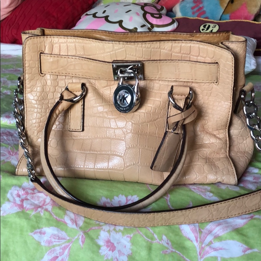 Very much loved Michael Kor beige handbag